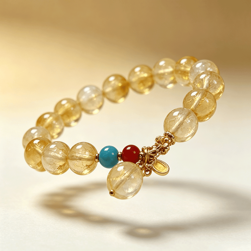 Citrine Crystal Bracelet for Prosperity: Attract Abundance and Success - YUNTHIA