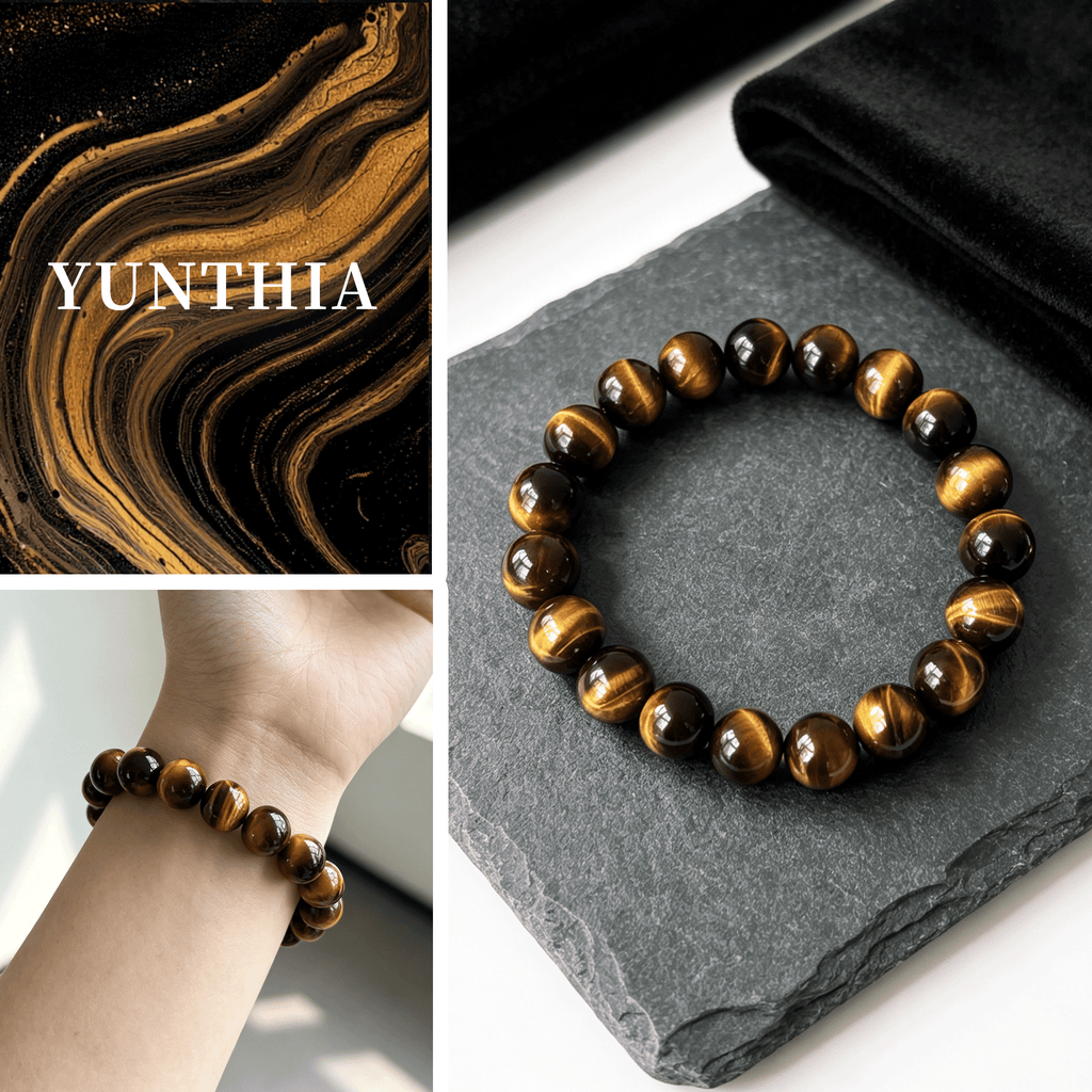 Tiger's Eye Crystal Bracelet   Courage & Wealth Grounding Bracelet