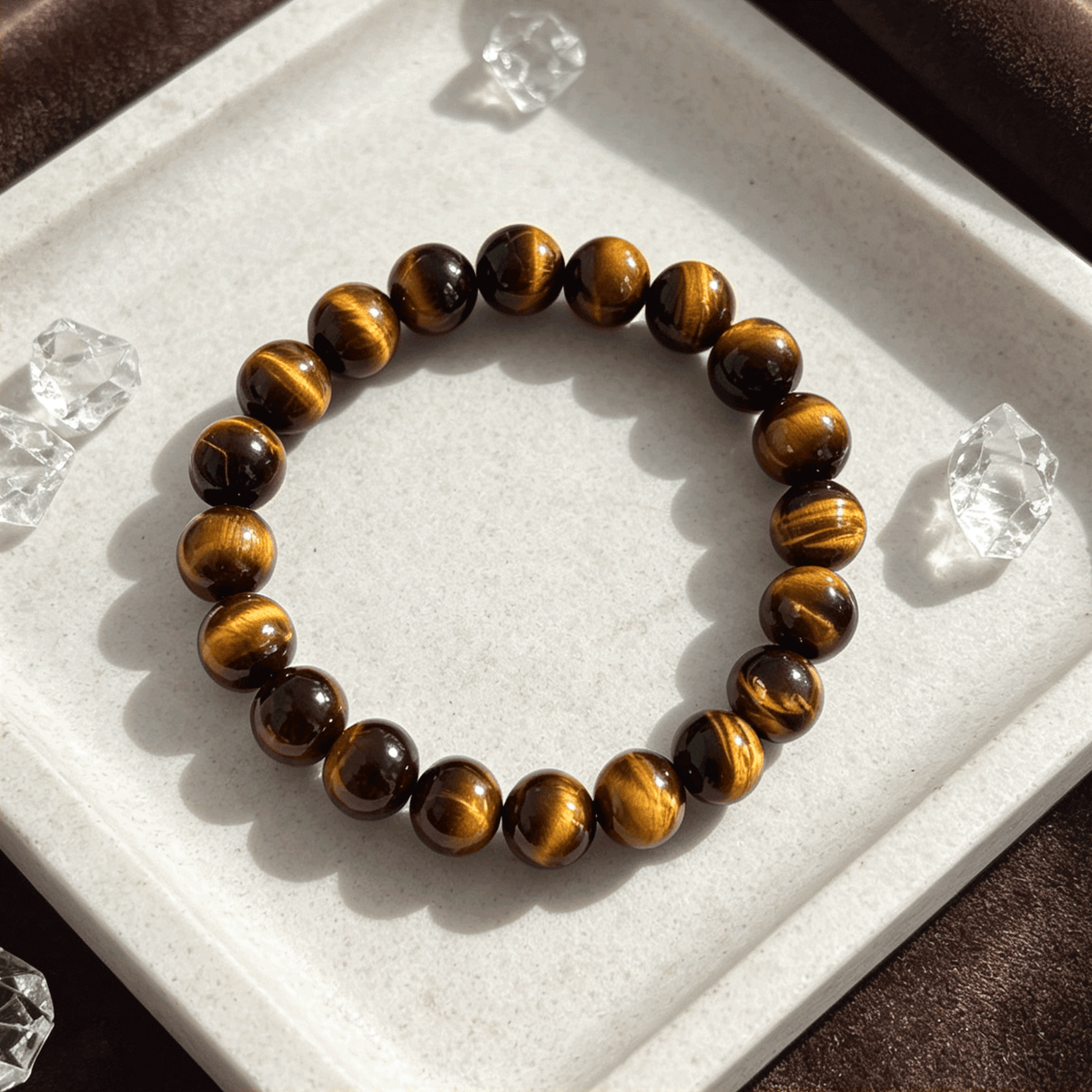 Tiger's Eye Crystal Bracelet   Courage & Wealth Grounding Bracelet