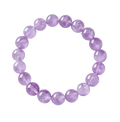 Amethyst Crystal Bracelet  Calming Third Eye Energy Bracelet