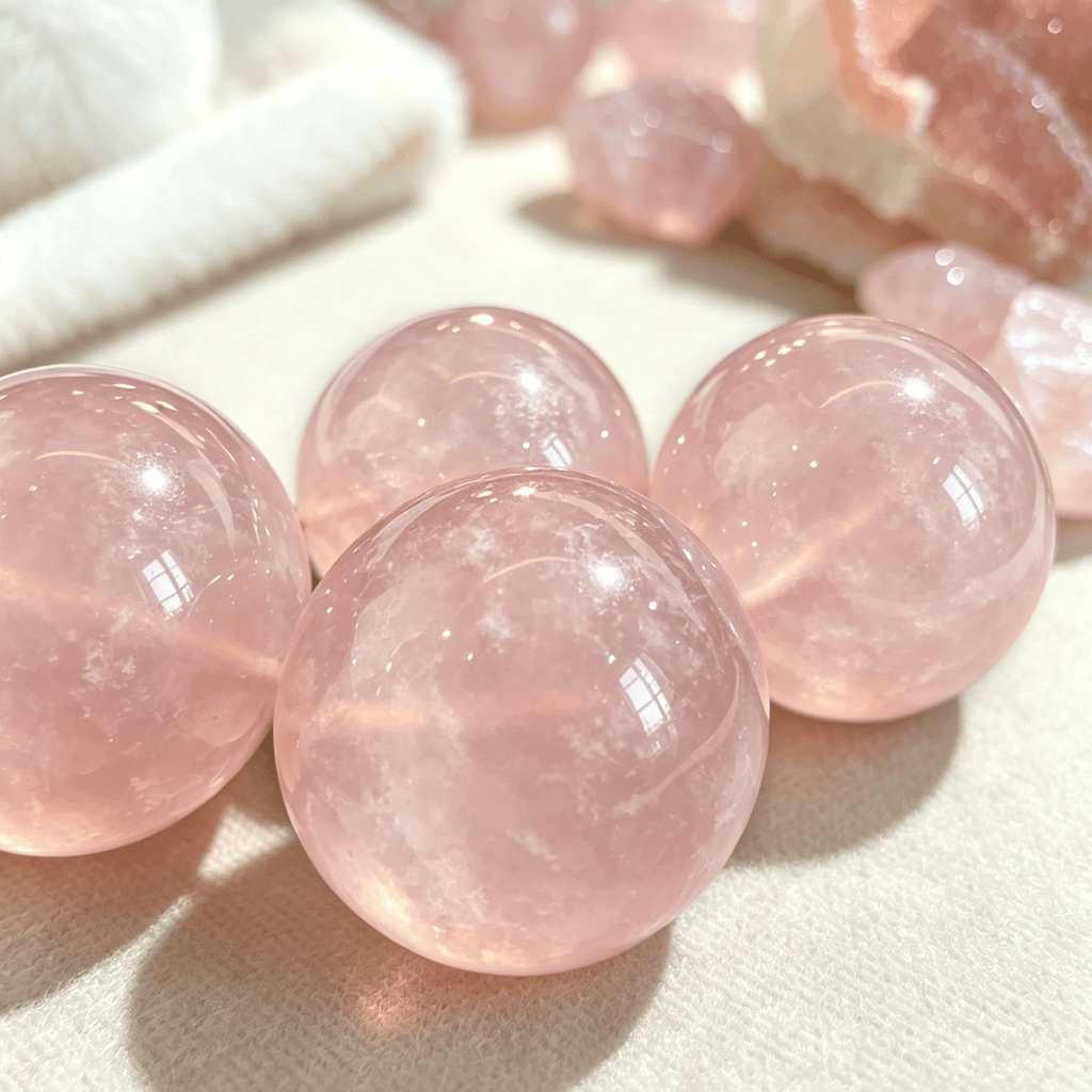 Rose Quartz Bracelet   Natural Pink Heart Chakra Crystal Bracelet