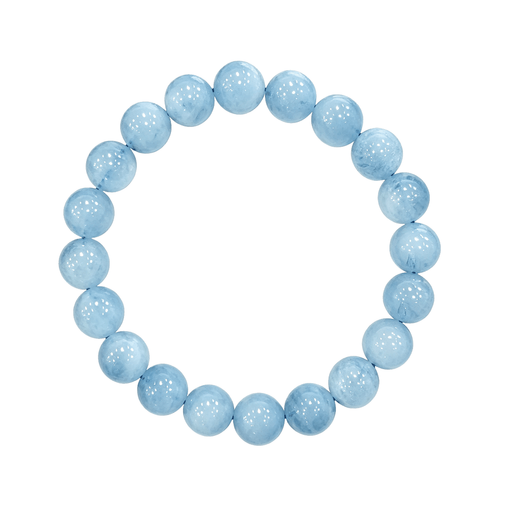 Natural Aquamarine Bracelet,Communication & Serenity Crystal Jewelry